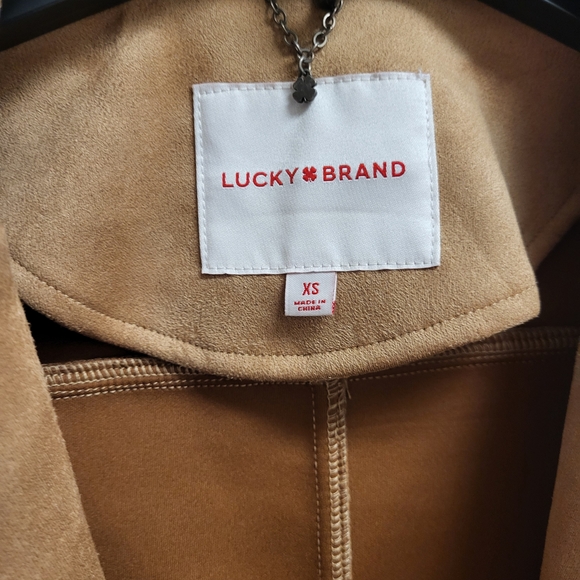 Lucky Brand Brown Fringe Leather Jacket - Picture 4 of 5